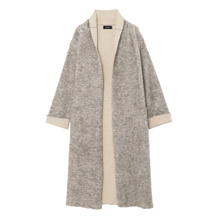 CIVIDINI チヴィディーニ コート ウールカシミヤ✖️ニット素材 38新品 素材へのこだわりとモダニティを追求「チヴィディーニ」の上質な